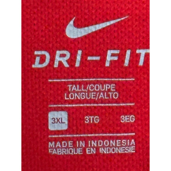 The Ohio State Buckeyes Men’s Golf Shirt - 3XL Dri-Fit Nike Red - Picture 6 of 9